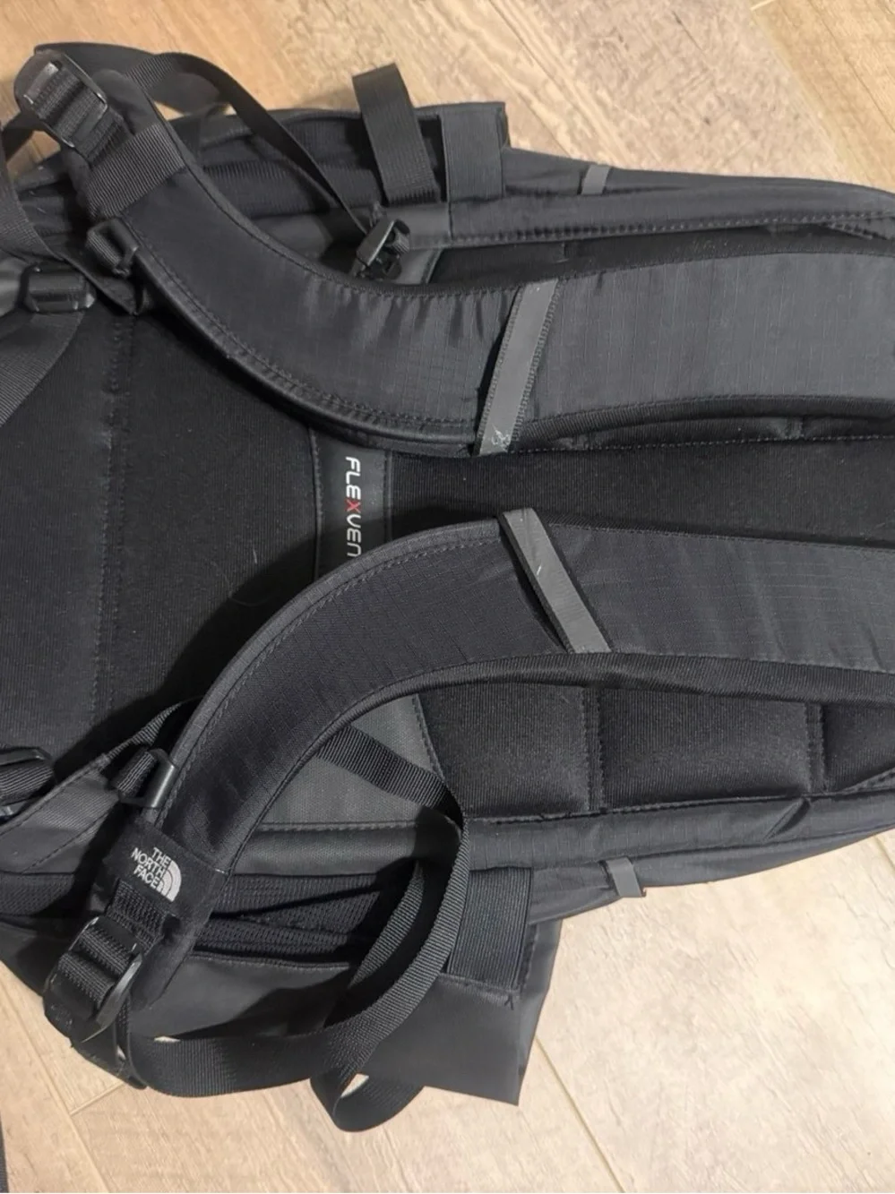 The North Face Recon Luxe Black Backpack with Contrast Zippers